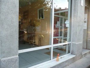 Pasarela acristalada de Aranjuez después del trabajo